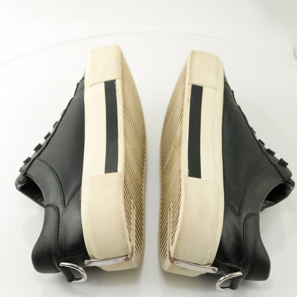 Kendall Kylie Tyler Womens Platform Sneaker Size 7.5 Black Leather Shoe Lace Up - Picture 8 of 12